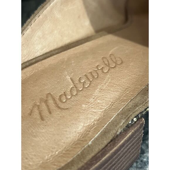 Madewell Shoes 7 1/2 The Willa Loafer Mule Gold Metallic Glitter 7.5 $128 - Picture 6 of 6